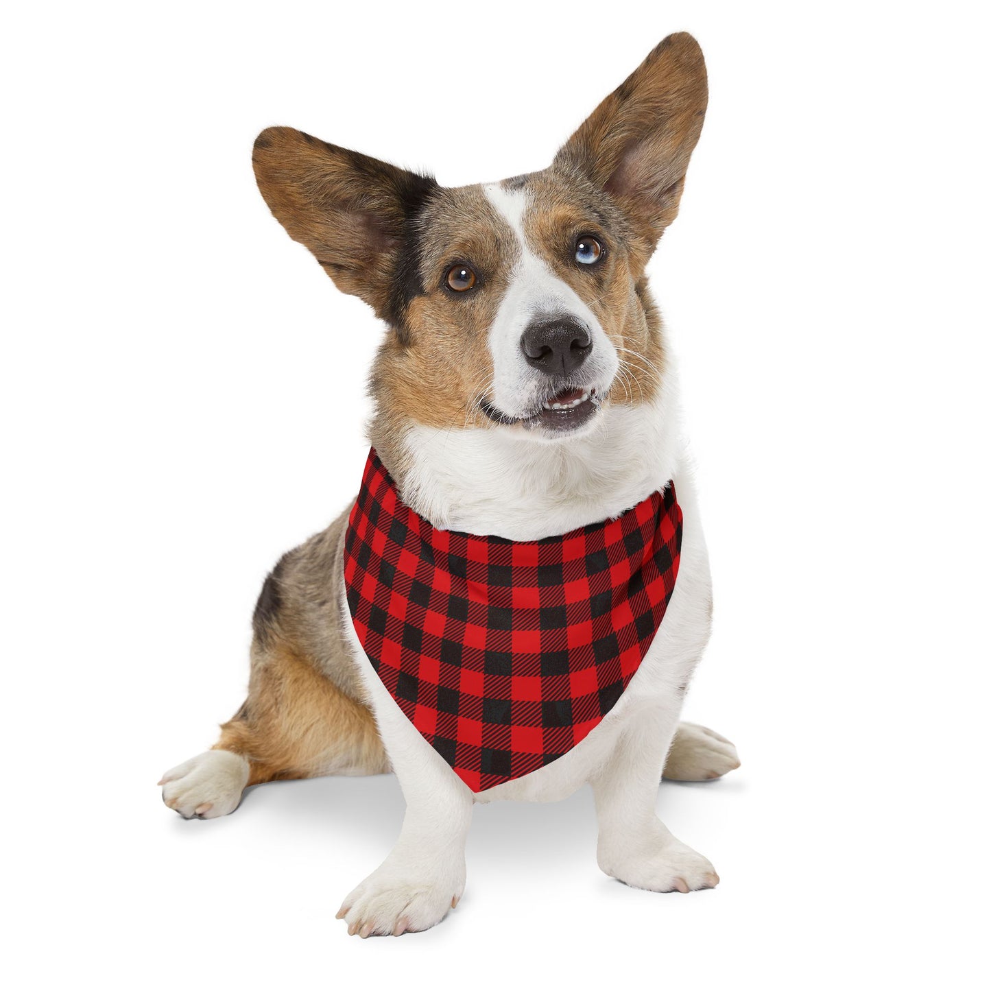 Plaid Pet Bandana Collar