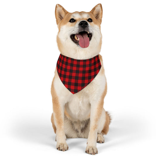 Plaid Pet Bandana Collar