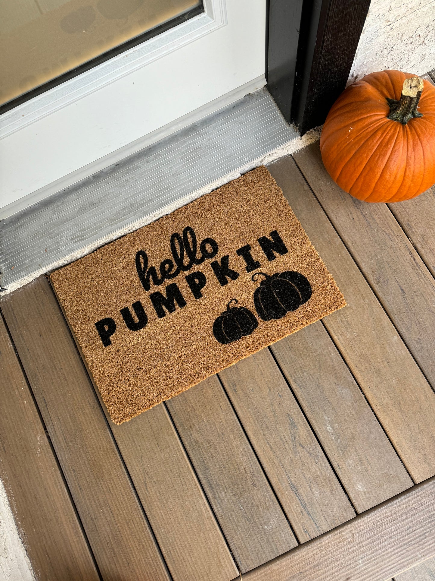 Hello Pumpkin Doormat (Coir)