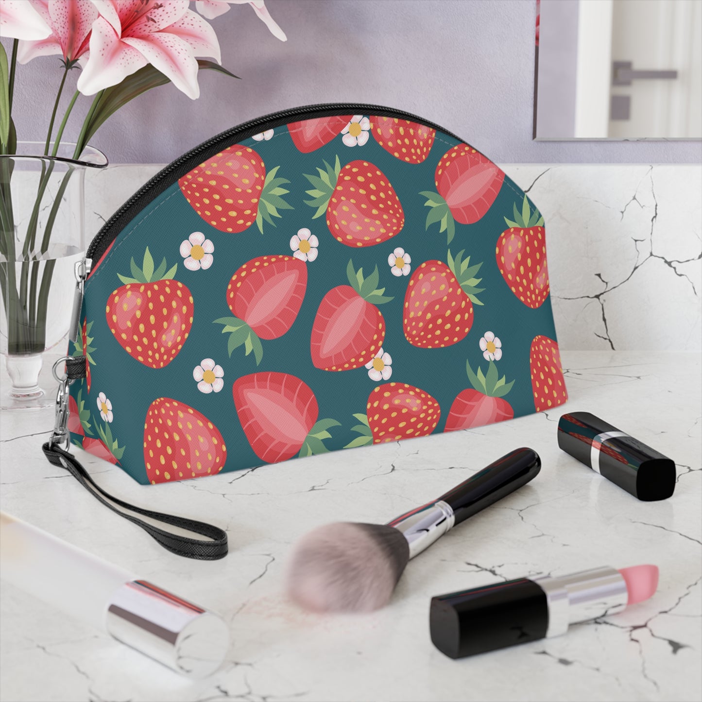 Strawberry Makeup Bag