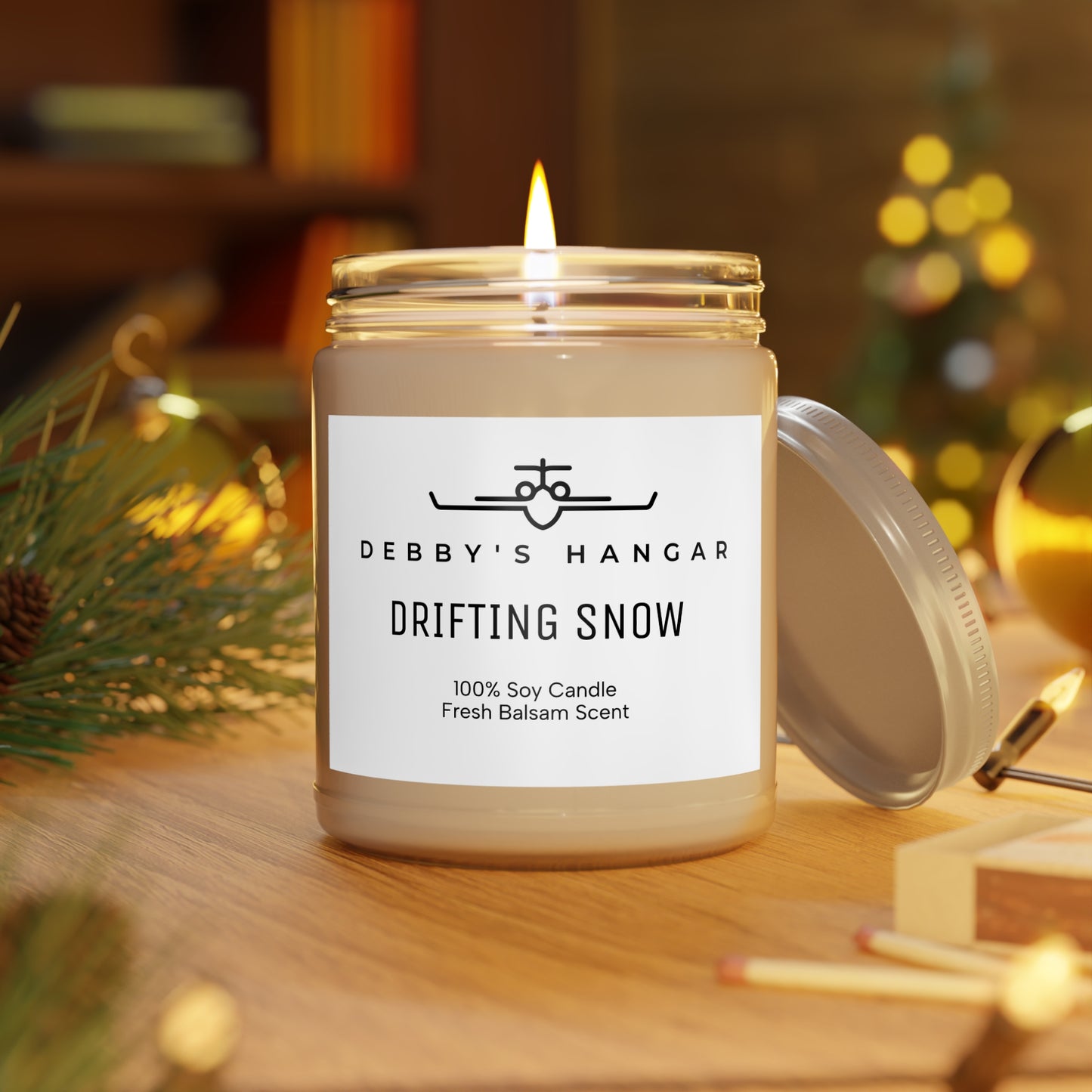 Drifting Snow Candle