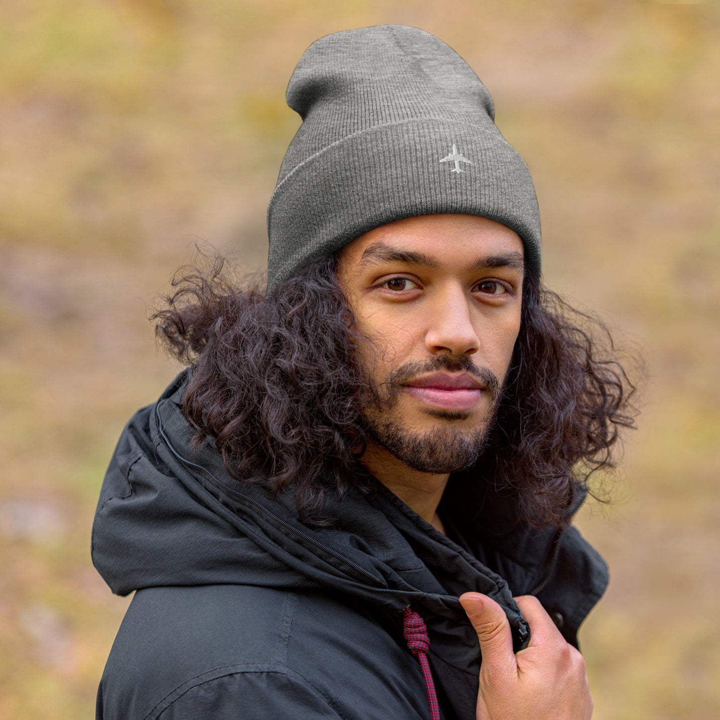 Grey Cuffed Beanie