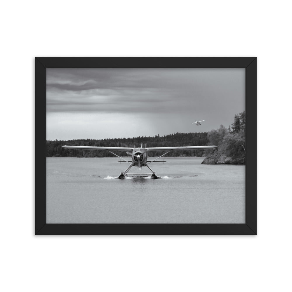 Framed Beaver Landing (Black + White)