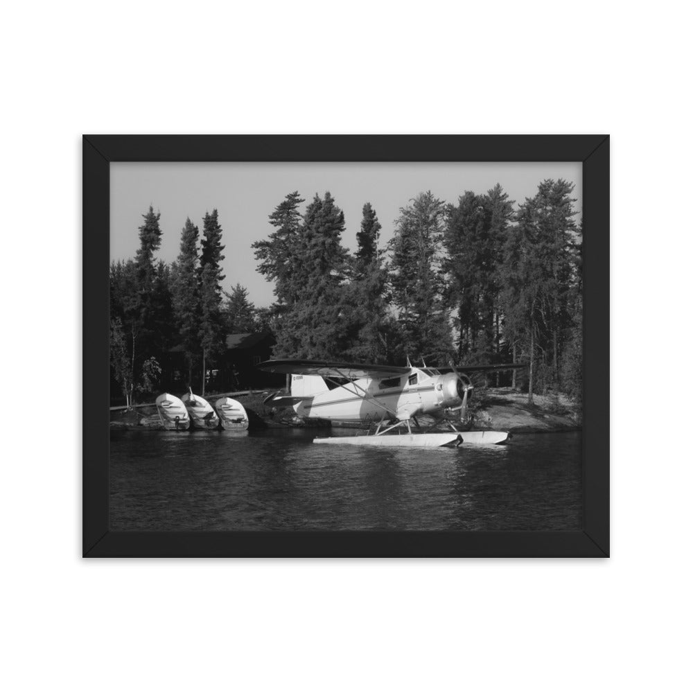 Framed Norseman at Outpost (Black + White)