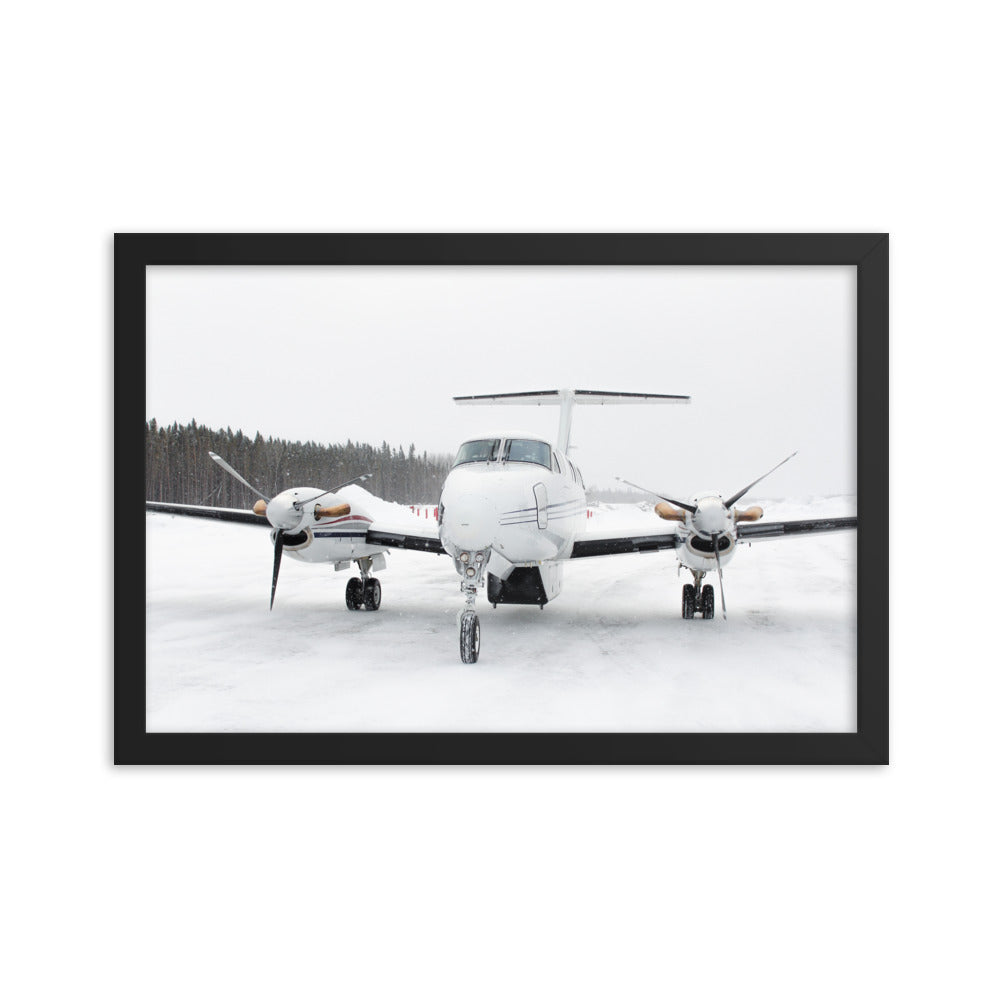 Framed King Air in the Snow