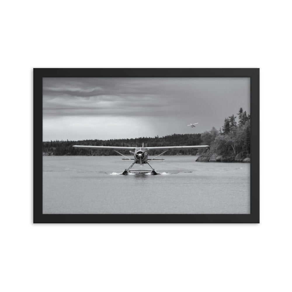 Framed Beaver Landing (Black + White)