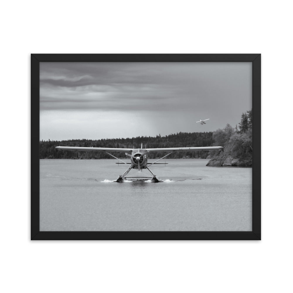 Framed Beaver Landing (Black + White)