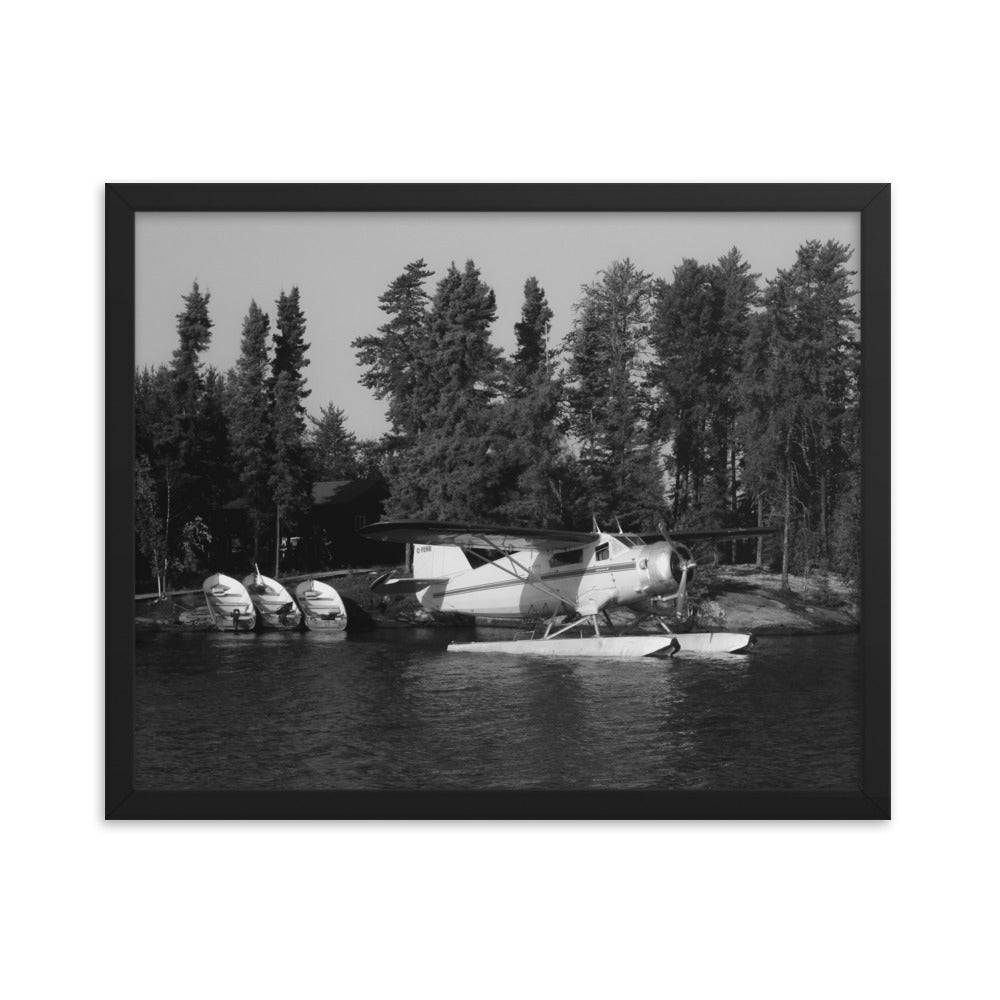 Framed Norseman at Outpost (Black + White)