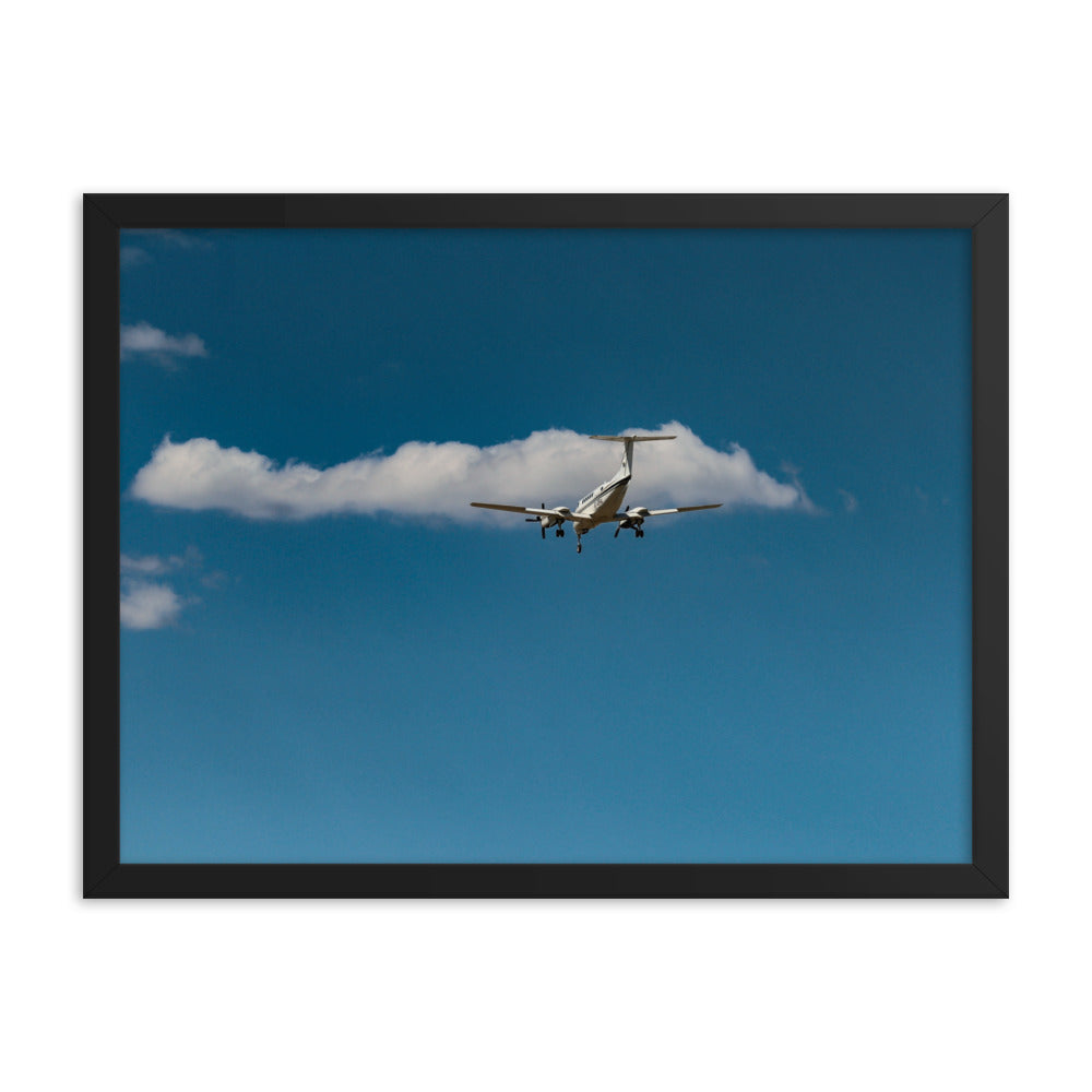 Framed King Air on Final