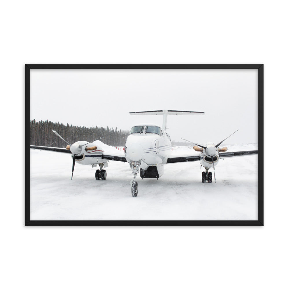 Framed King Air in the Snow