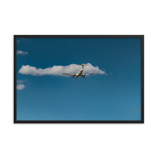 Framed King Air on Final