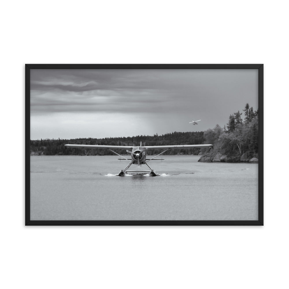 Framed Beaver Landing (Black + White)