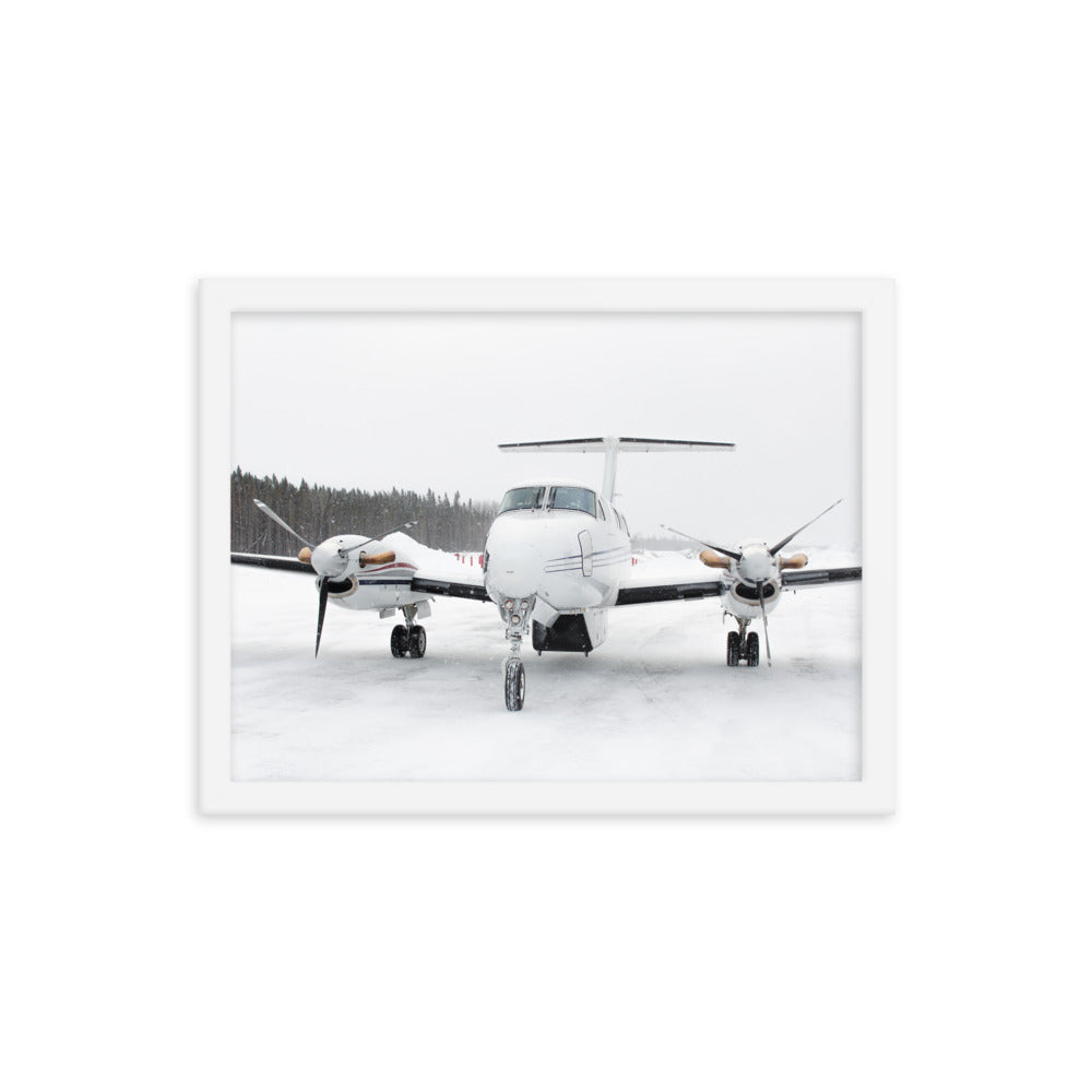 Framed King Air in the Snow