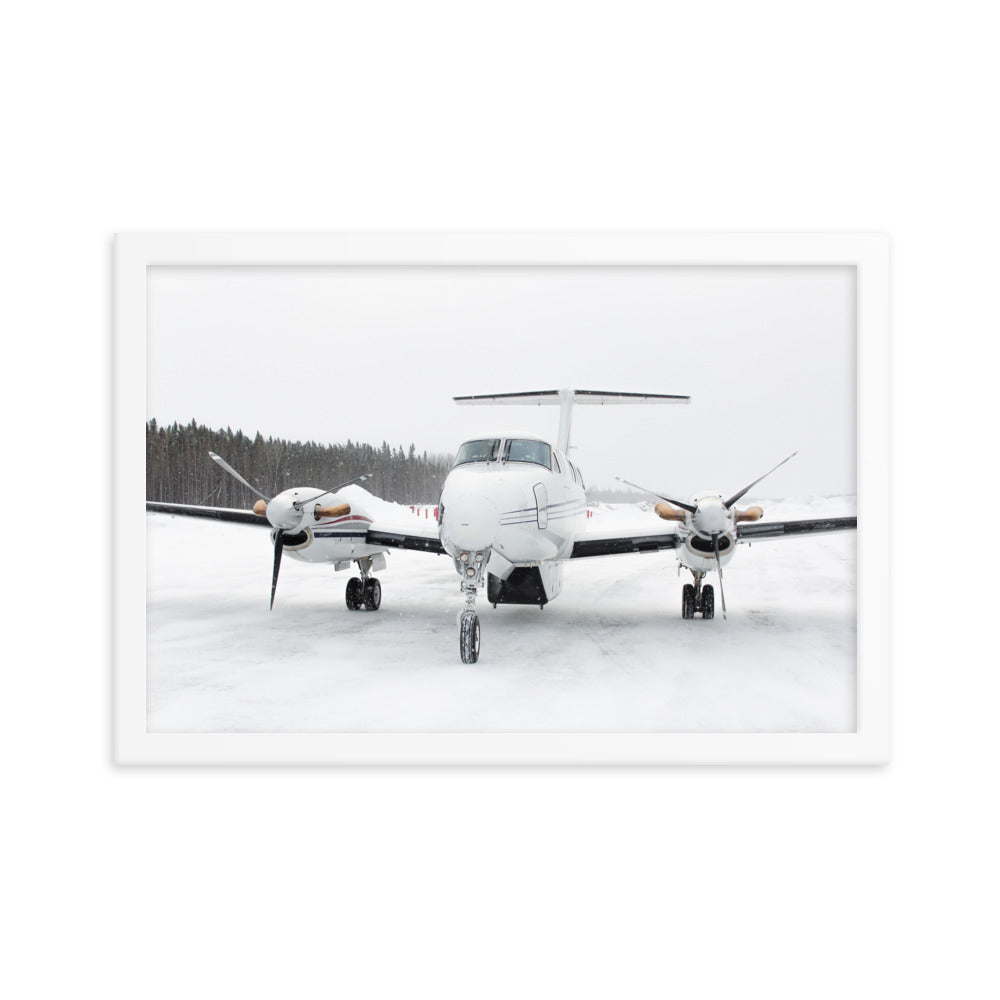 Framed King Air in the Snow