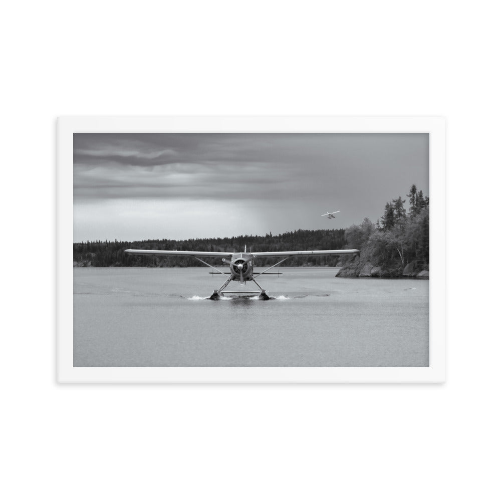 Framed Beaver Landing (Black + White)