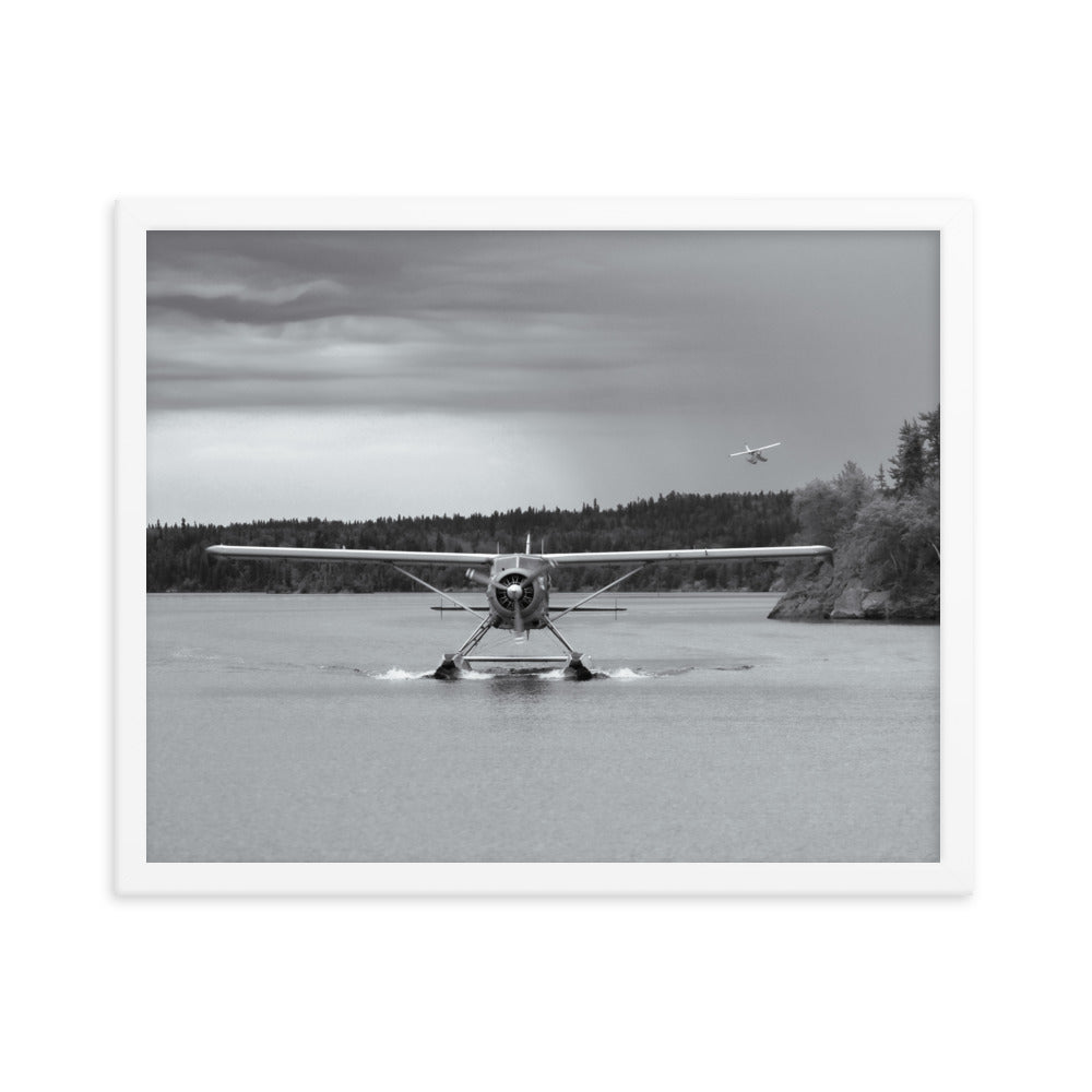 Framed Beaver Landing (Black + White)