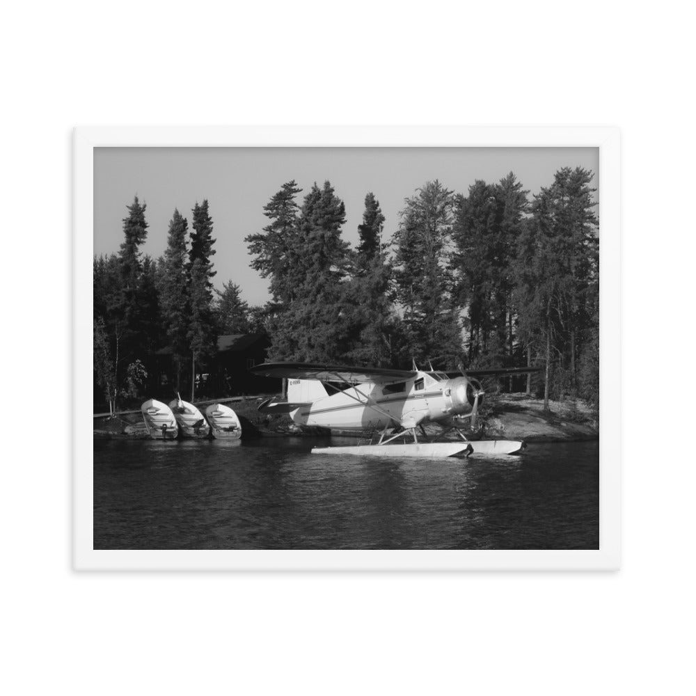 Framed Norseman at Outpost (Black + White)