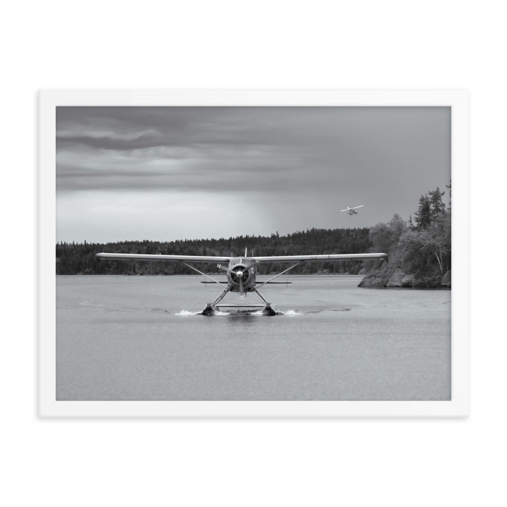 Framed Beaver Landing (Black + White)