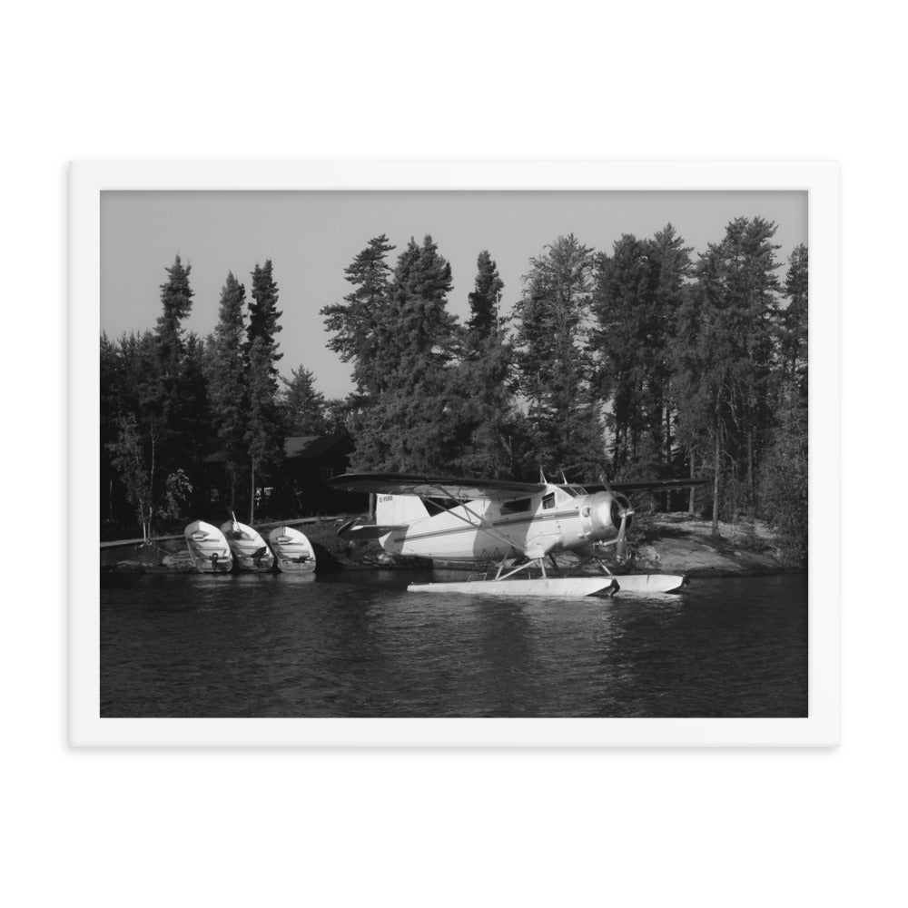 Framed Norseman at Outpost (Black + White)