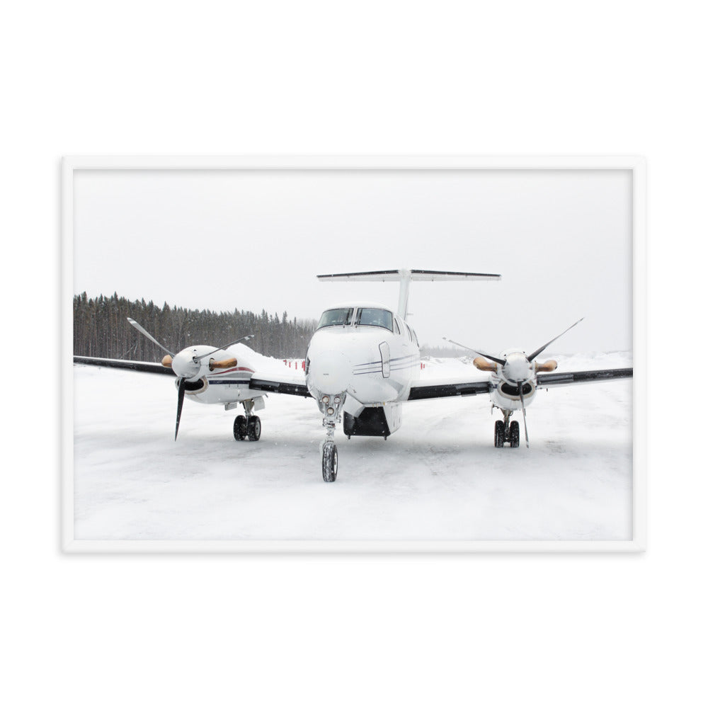 Framed King Air in the Snow