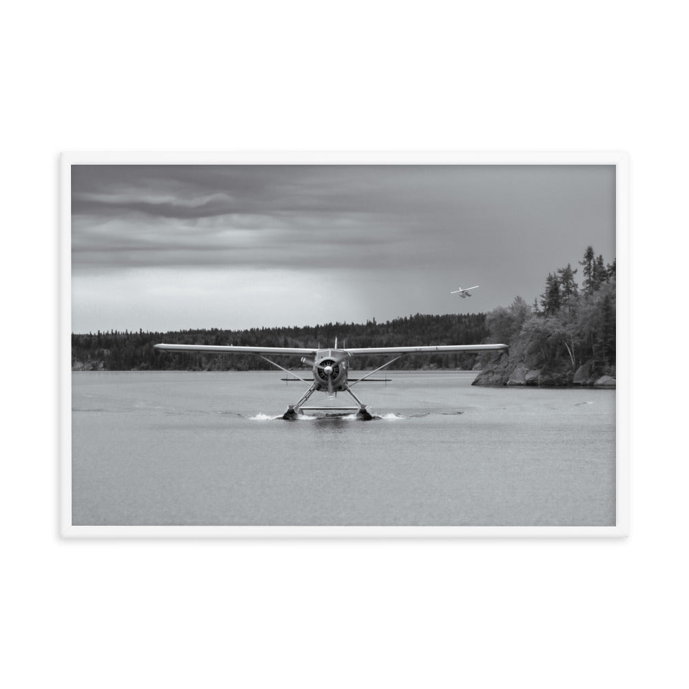 Framed Beaver Landing (Black + White)