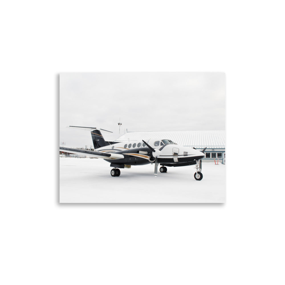 Print Black + Gold King Air