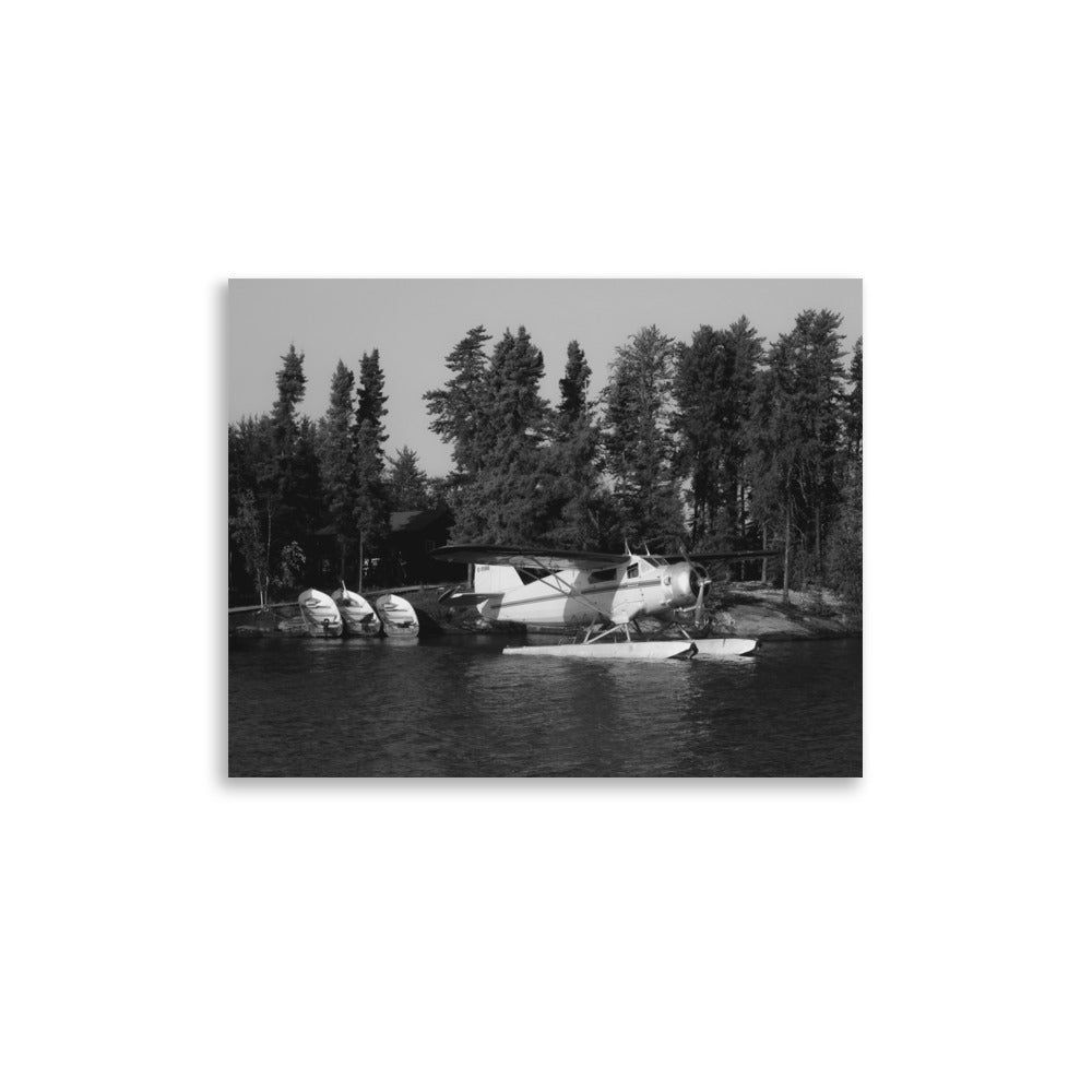 Print Norseman at Outpost (Black + White)