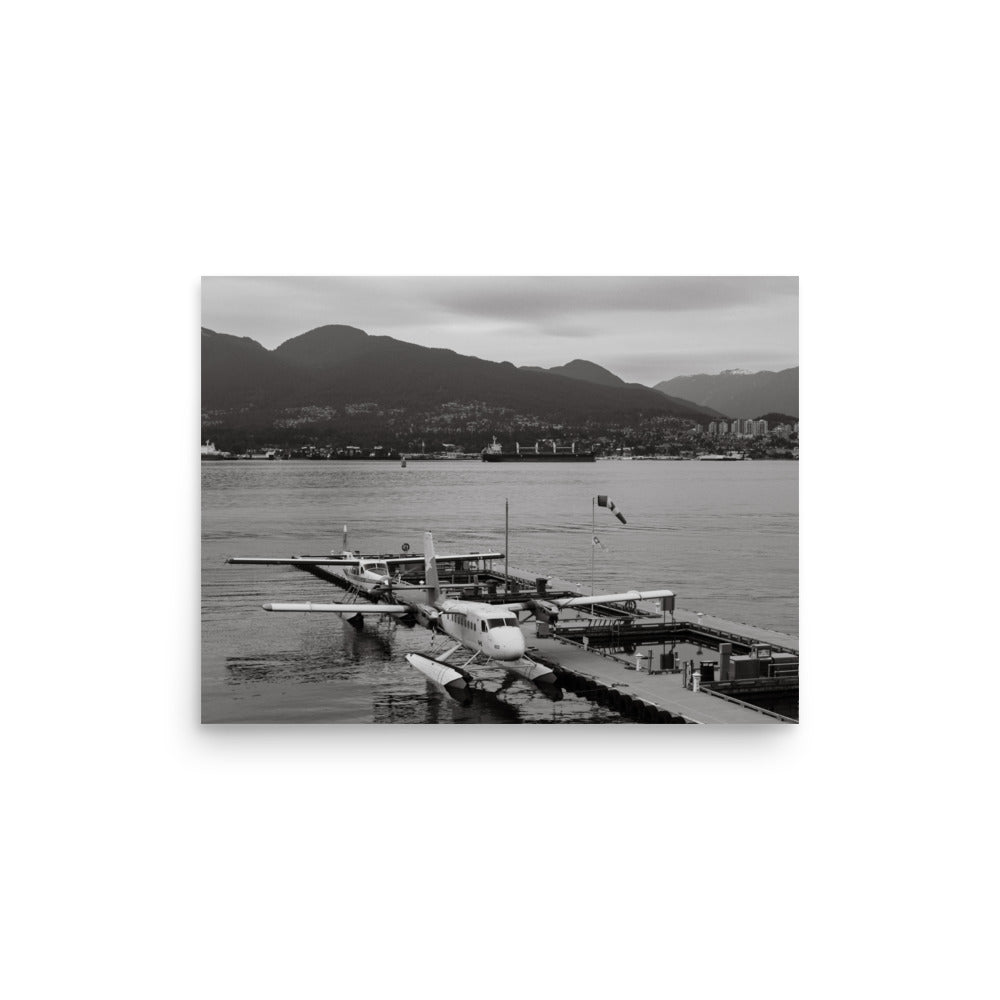 Print Vancouver Harbour (Black + White)