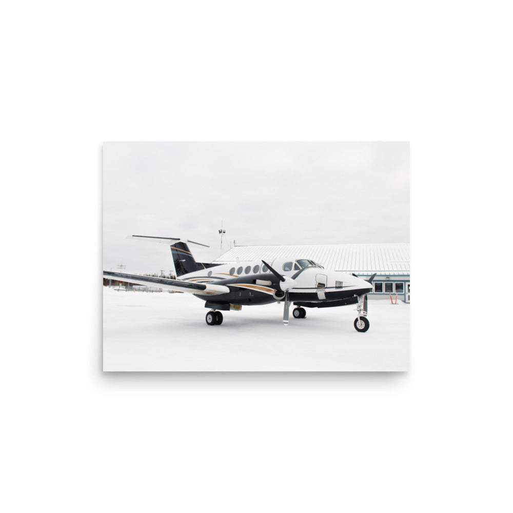 Print Black + Gold King Air