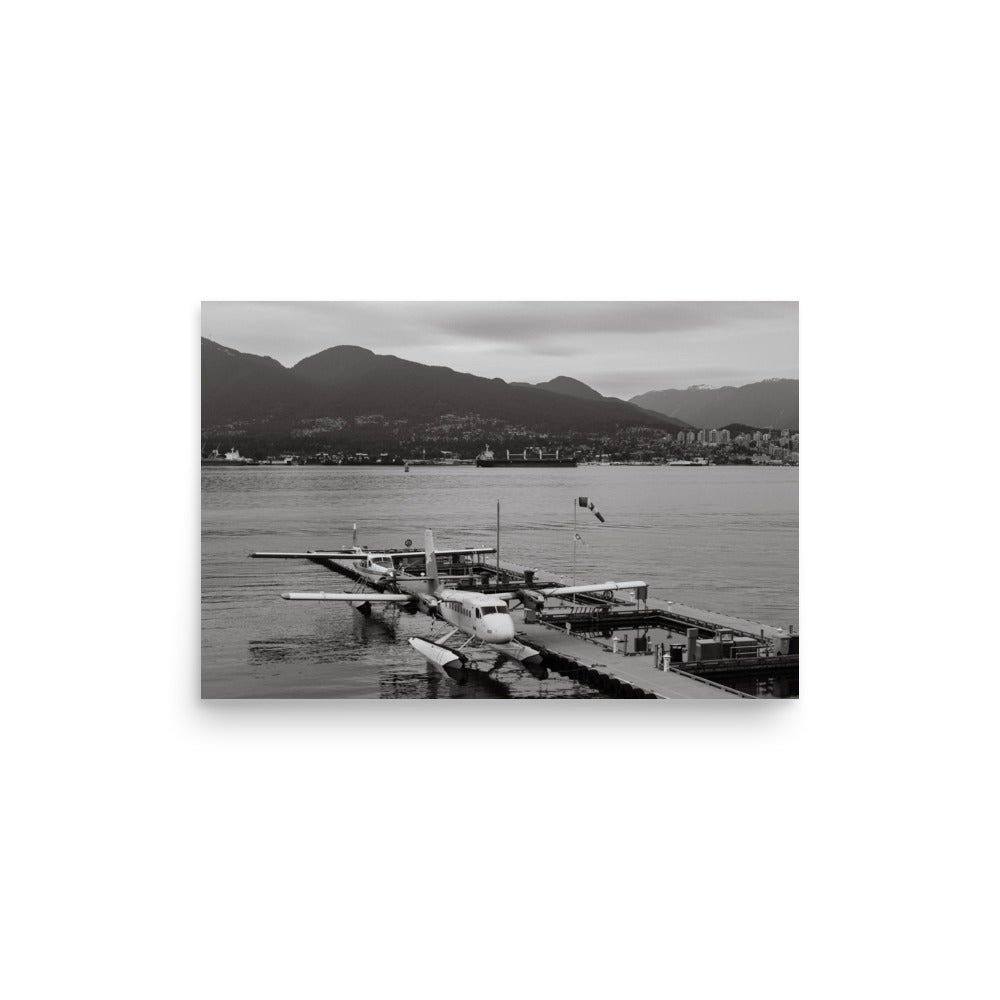 Print Vancouver Harbour (Black + White)