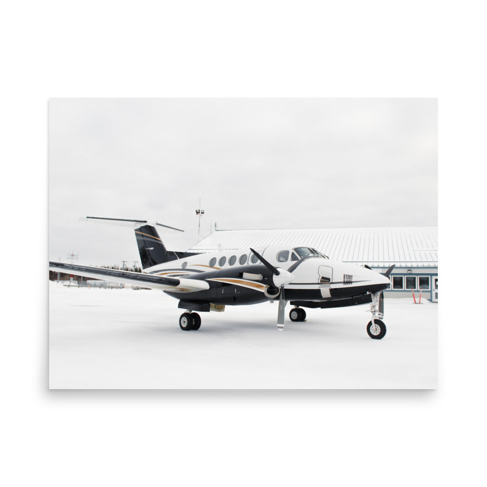 Print Black + Gold King Air