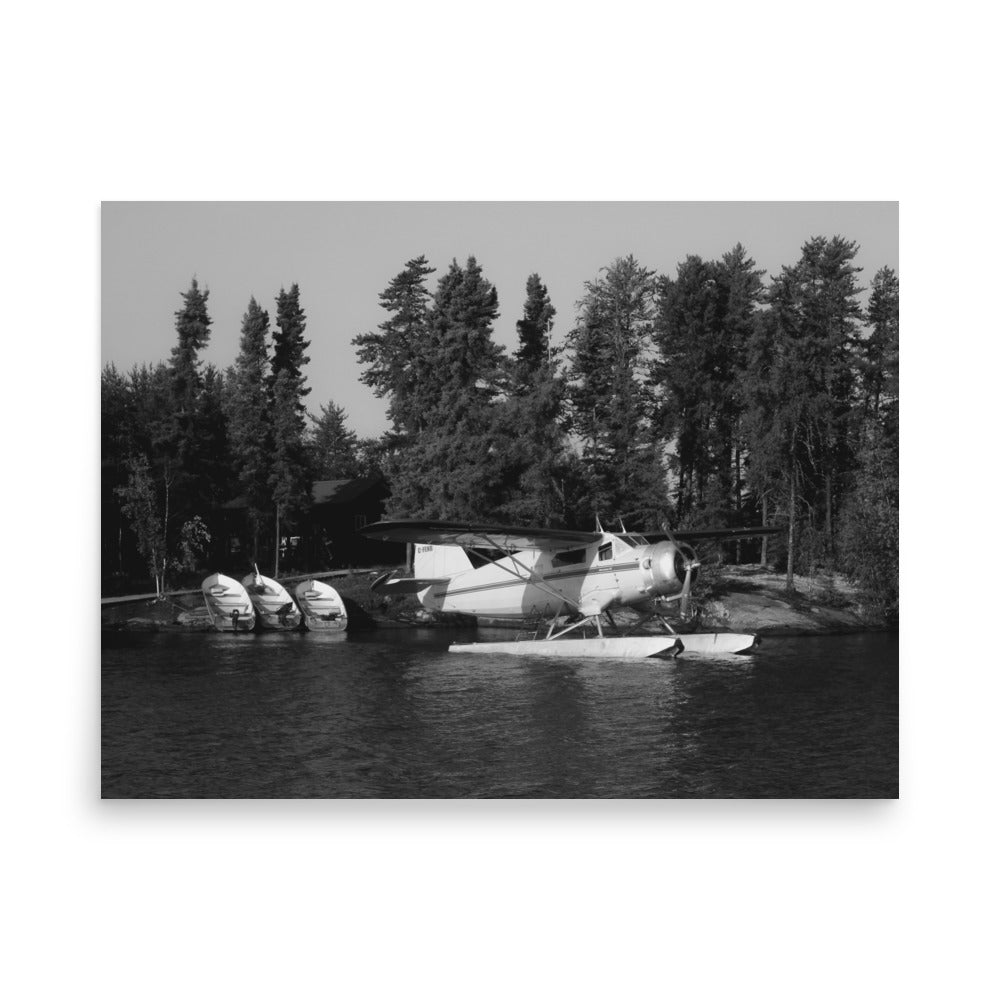 Print Norseman at Outpost (Black + White)