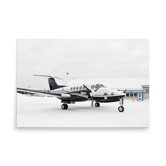 Print Black + Gold King Air