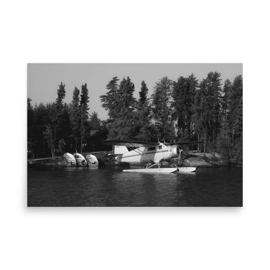 Print Norseman at Outpost (Black + White)